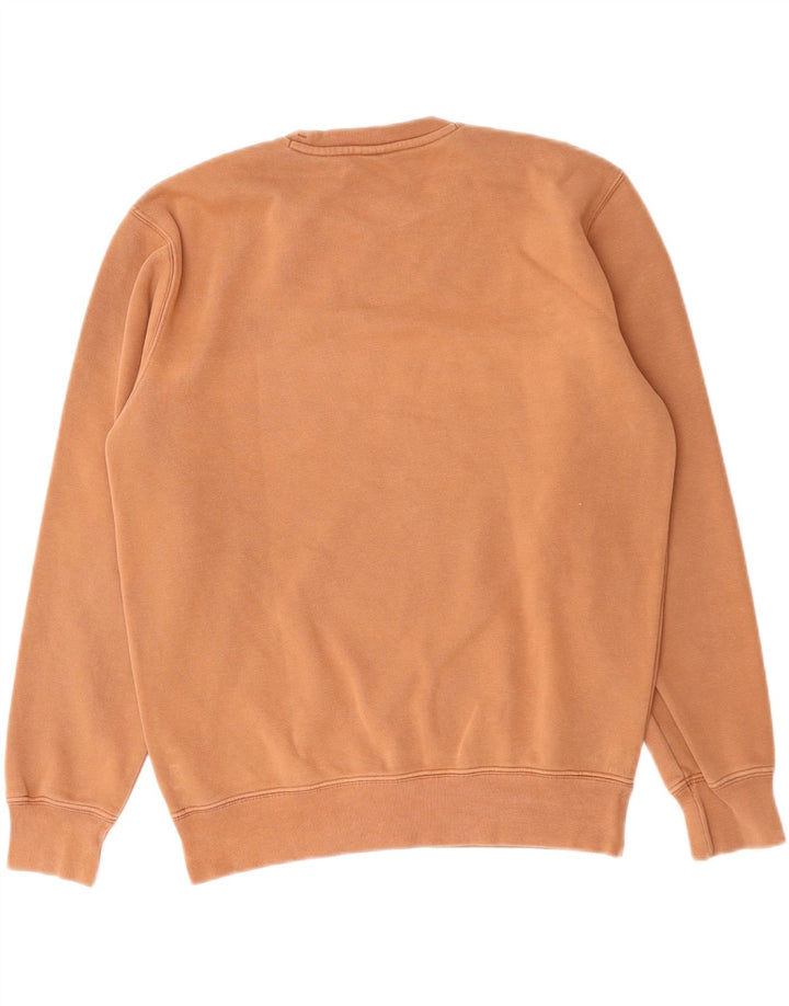 CHAMPION Felpa da uomo vestibilità ampia maglione piccolo cotone marrone