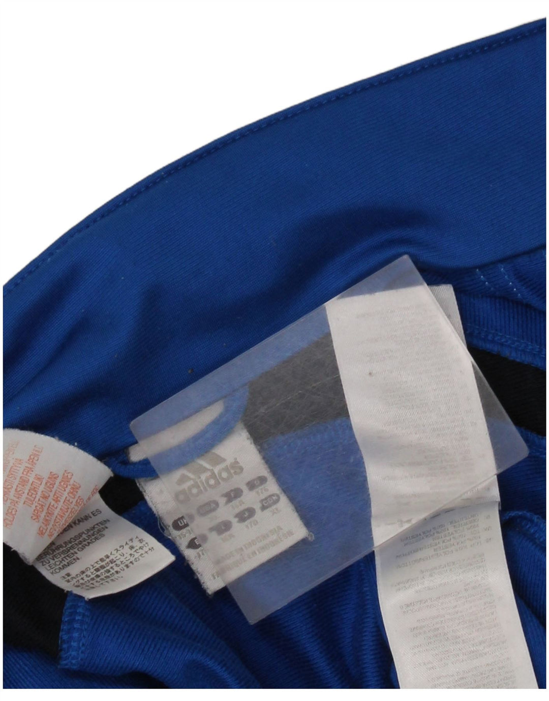 Giacca da tuta ADIDAS da ragazzo 15-16 anni in poliestere color block blu