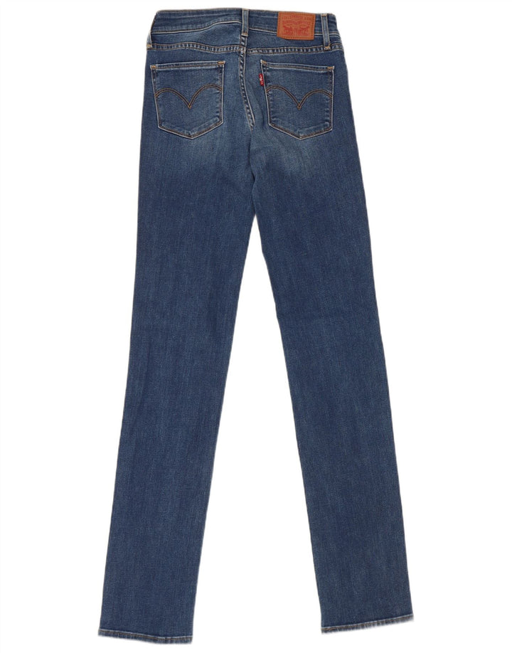 Jeans dritti Levi's 714 da donna W25 L34 cotone blu