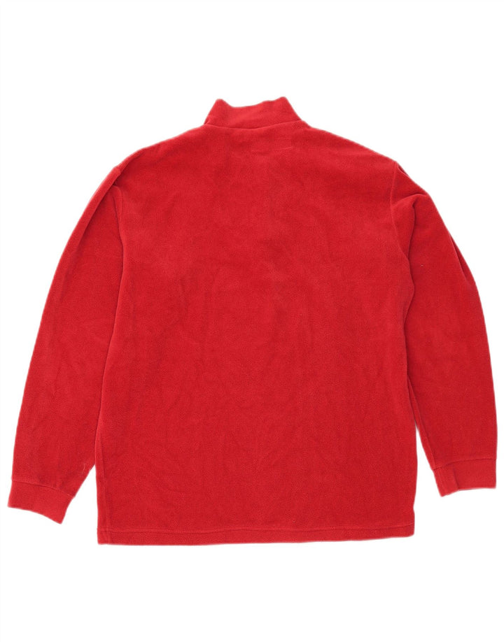 Maglione in pile Fila da bambino con zip e collo 13-14 anni XL Rosso