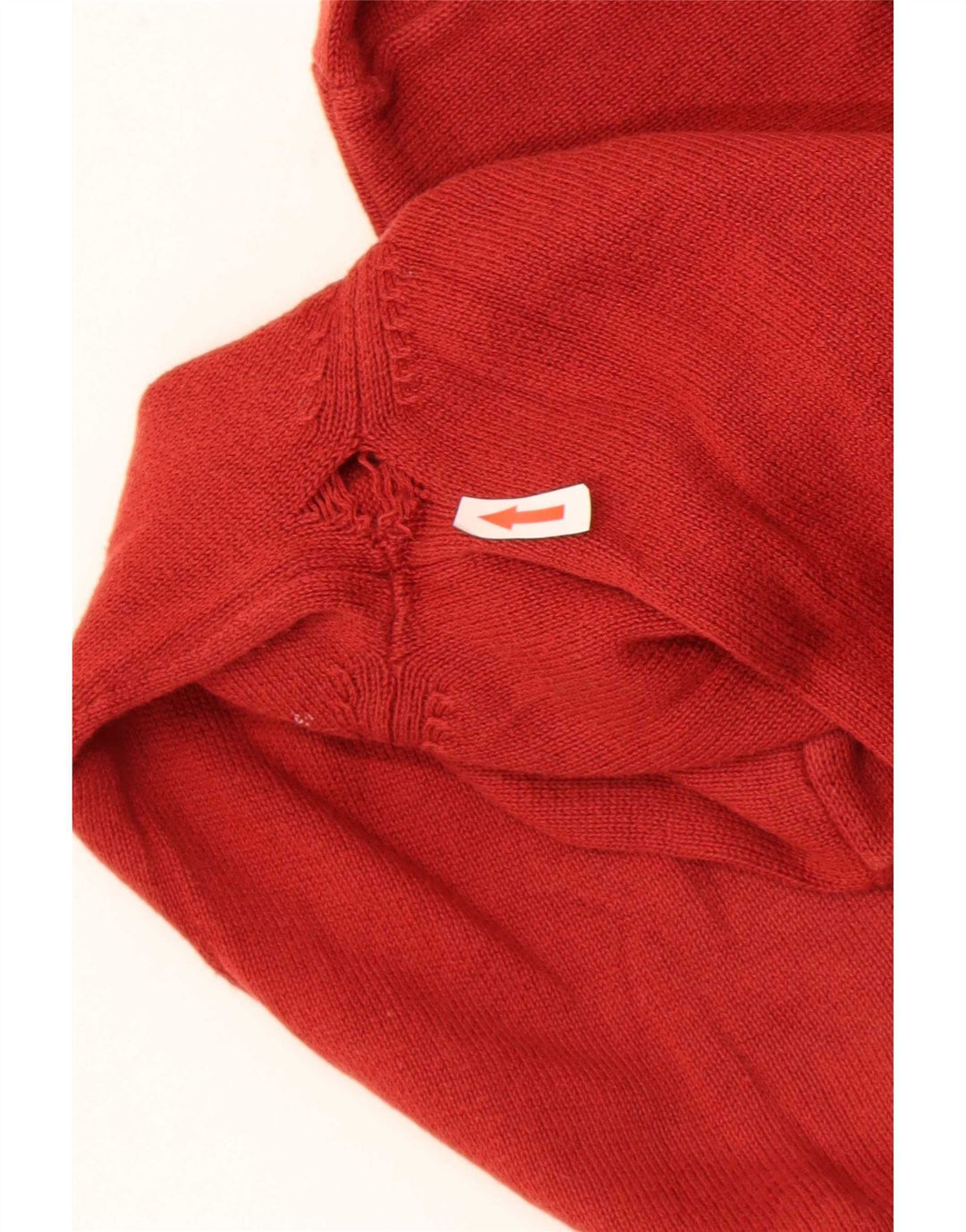 Maglione da uomo con scollo a V Marks & Spencer piccolo in cotone arancione