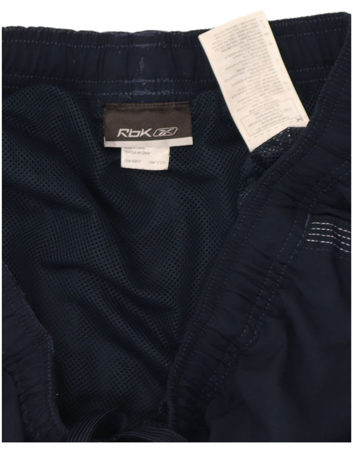 Pantaloncini sportivi Reebok da uomo di grandi dimensioni in poliestere blu navy
