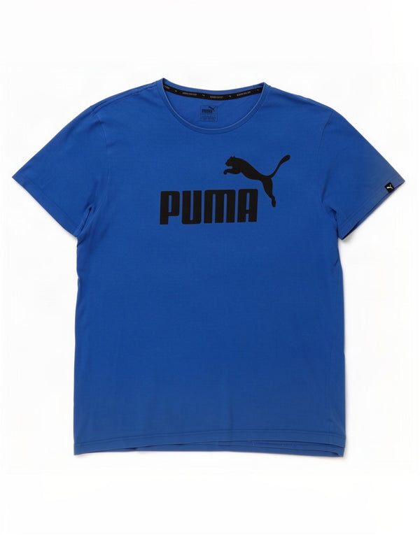 T-shirt grafica da uomo Puma Top 2XL cotone blu