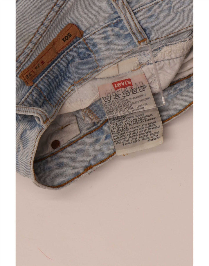 Pantaloncini di jeans Levi's 501 da uomo W26 XS in cotone blu
