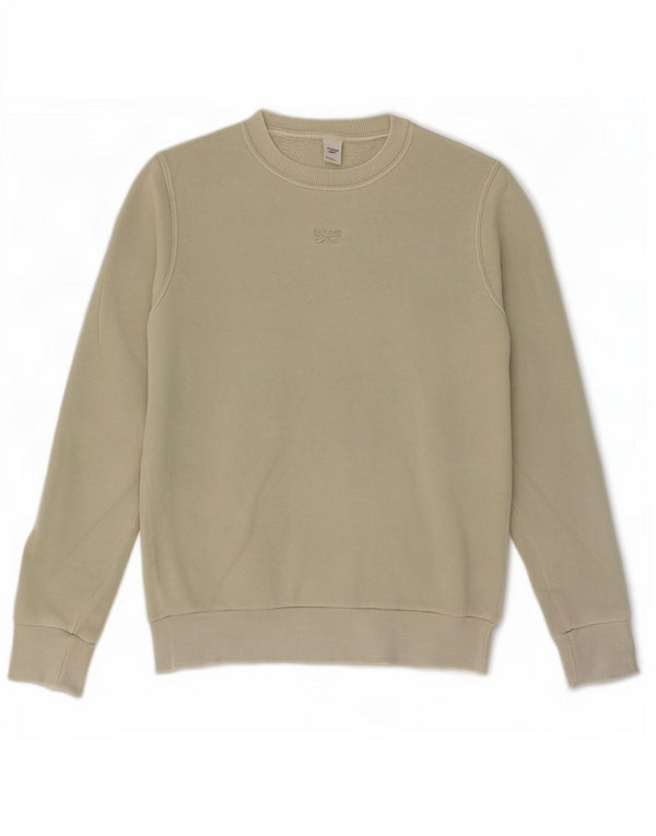 Felpa oversize da donna Reebok Jumper UK 4/6 XS verde cotone