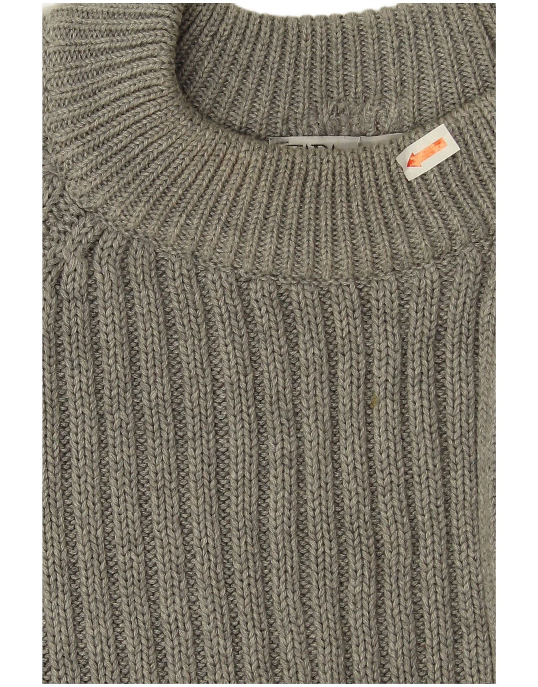 Maglione corto girocollo da donna Zara UK 14 Cotone grigio medio