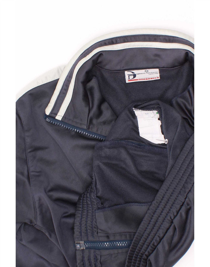 Giacca Top della Tuta da Ragazzo Sergio Tacchini 11-12 Anni Media Blu Navy