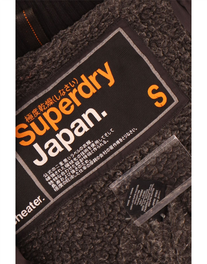 Giacca a vento con cappuccio da donna Superdry UK 10 Small Poliestere nero