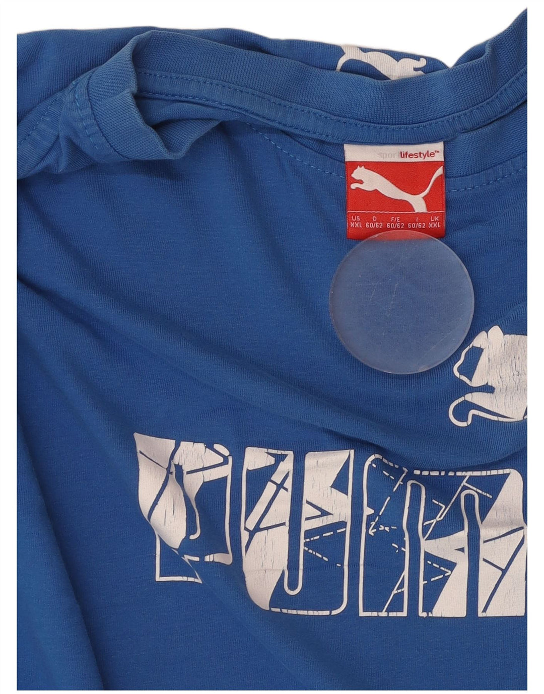 T-shirt grafica da uomo PUMA Top 2XL in cotone blu