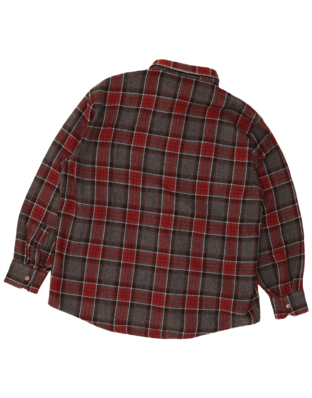 Camicia in flanella da uomo del progetto europeo 2XL Acrilico a quadri grigi