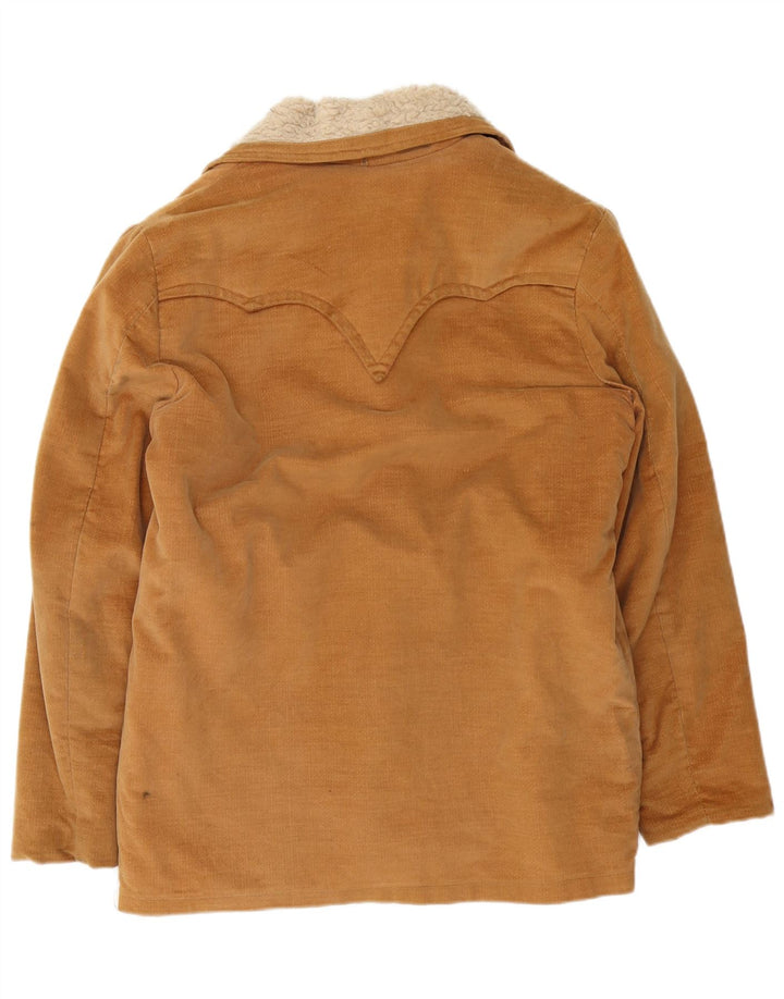 Giacca sherpa vintage da uomo UK 40 grande color marrone