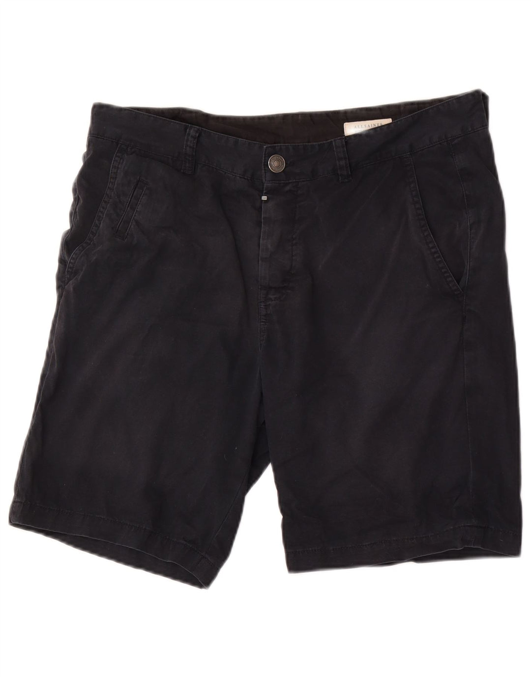 Pantaloncini chino da uomo All Saints W32 cotone nero medio