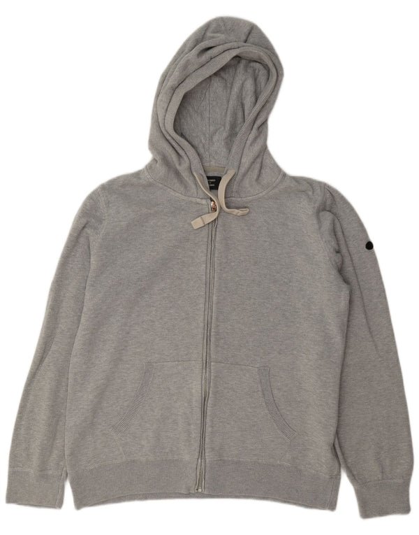 Maglione con cappuccio e zip da donna Superdry UK 14 Large Grigio