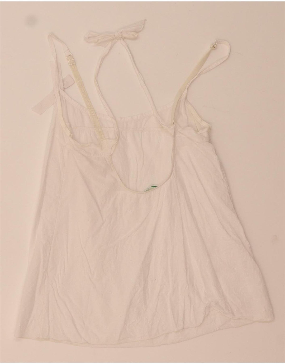 Canotta corta da donna Benetton UK 4 XS bianca