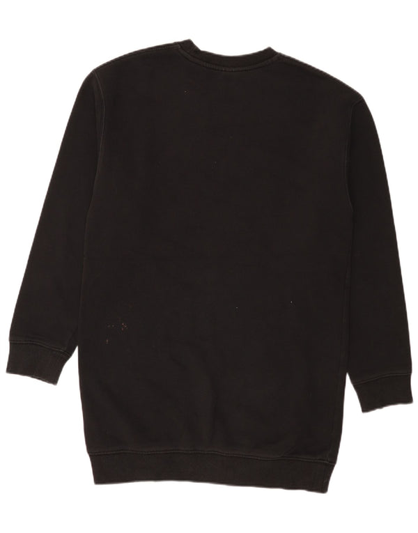 Topshop Abito maglione oversize a maniche lunghe da donna UK 8 piccolo nero