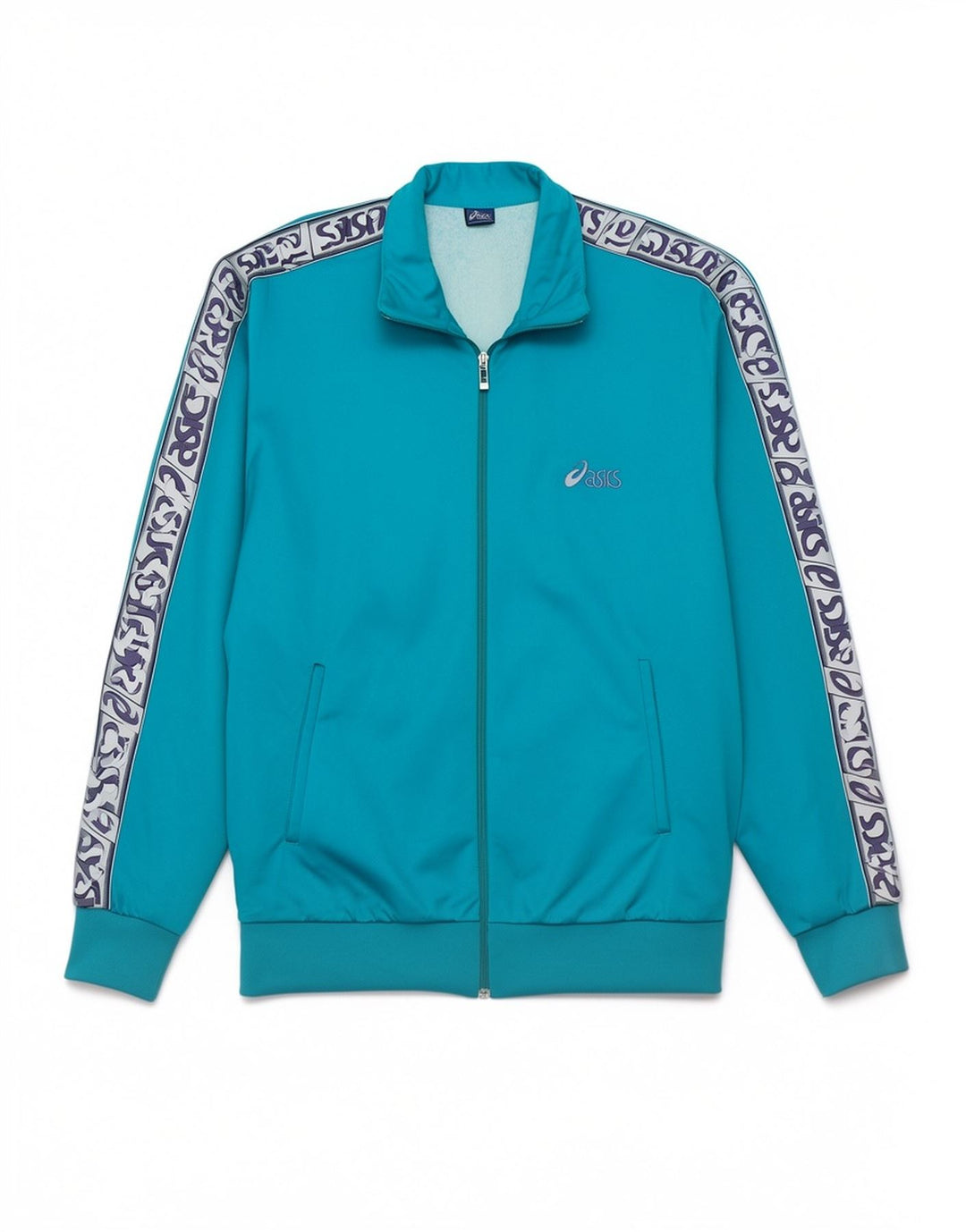 Giacca sportiva da uomo Asics Graphic, grande, blu, in poliammide
