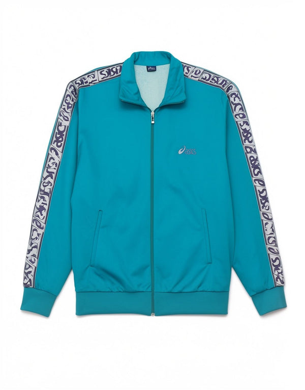 Giacca sportiva da uomo Asics Graphic, grande, blu, in poliammide