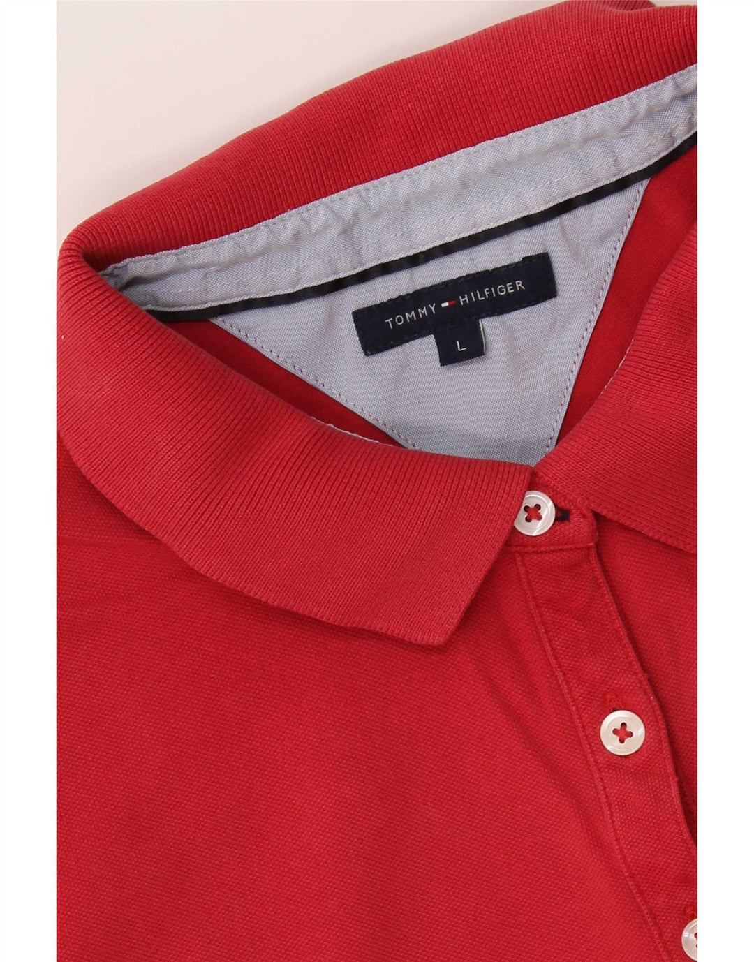 Polo da donna Tommy Hilfiger UK 14 grande rossa