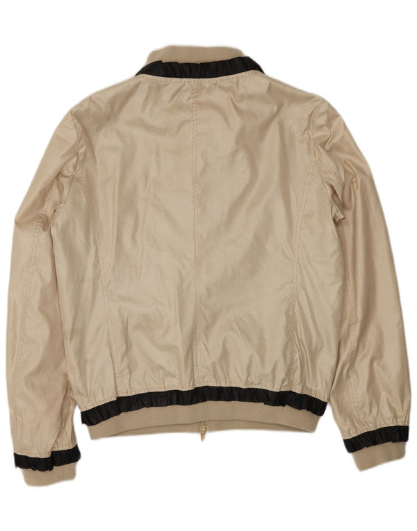 Giubbotto bomber da donna Moschino UK 14 Large in poliestere color oro color block