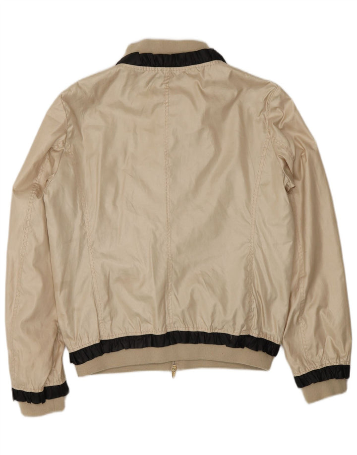 Giubbotto bomber da donna Moschino UK 14 Large in poliestere color oro color block