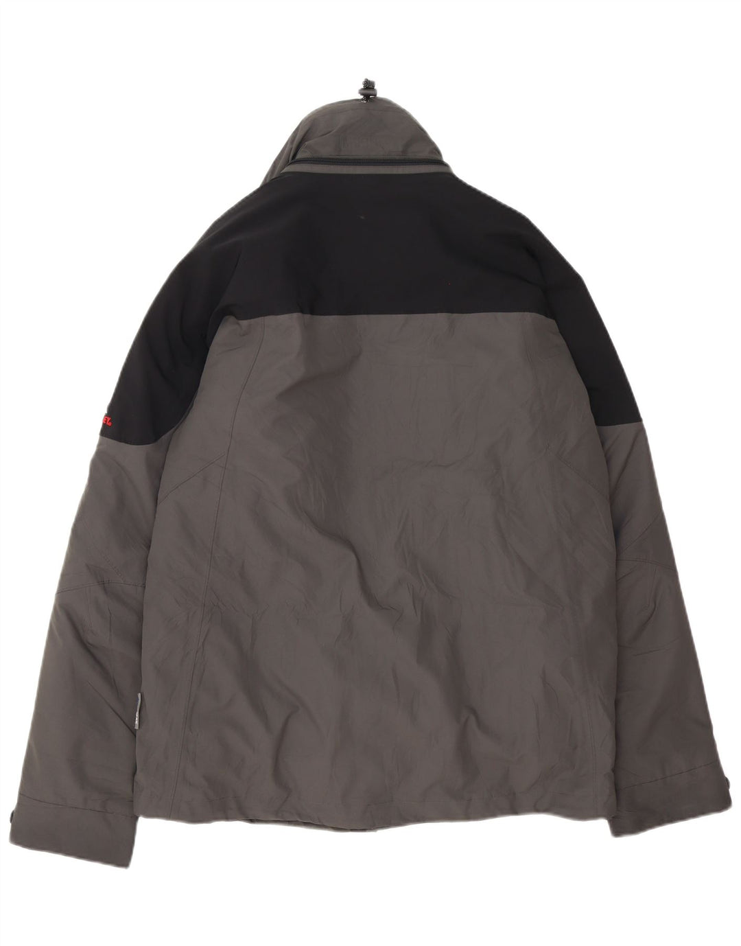 Giacca a vento con cappuccio da uomo MC Kinley UK 38 Blocco colore grigio medio