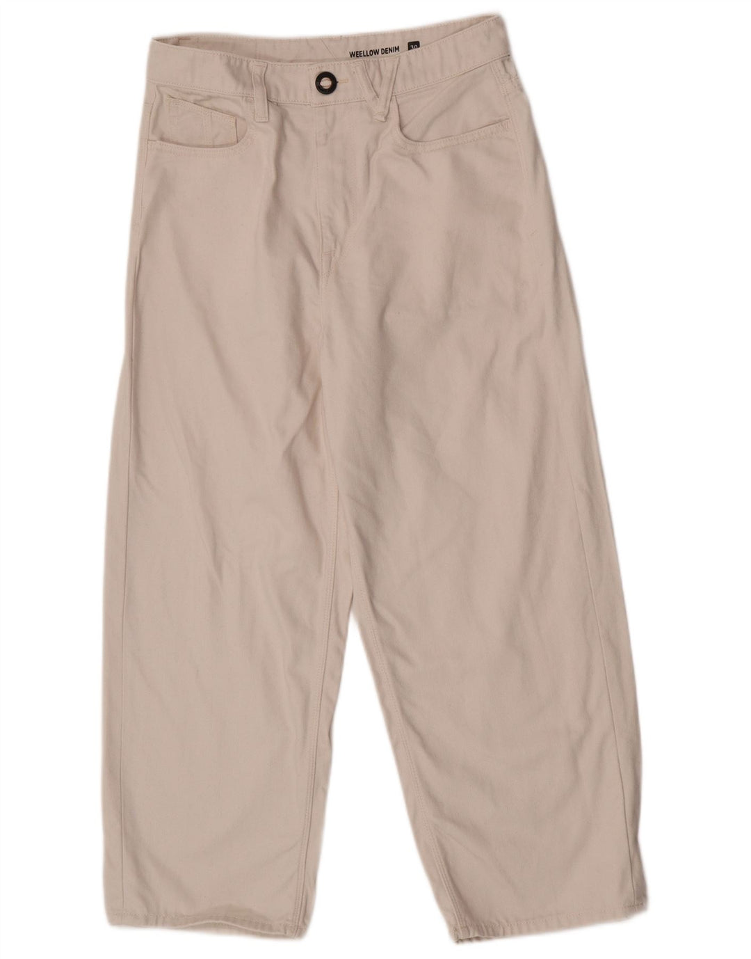 Jeans corti da uomo Volcom W30 L25 cotone bianco