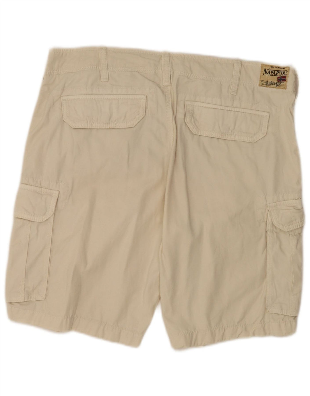 Pantaloncini cargo da uomo Napapijri W33 in cotone beige medio