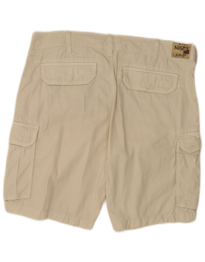 Pantaloncini cargo da uomo Napapijri W33 in cotone beige medio