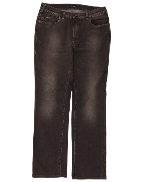 Jeans Dritti Donna Trussardi W30 L29 Cotone Grigio