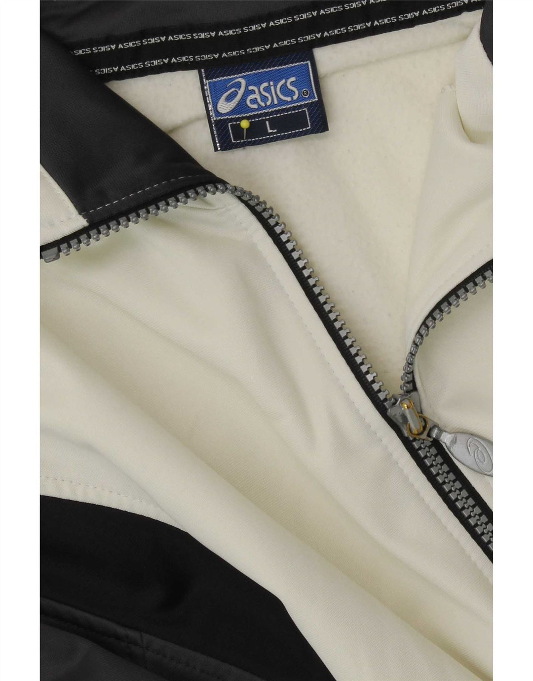 Giacca da ginnastica da uomo Asics, giacca grande, colore bianco