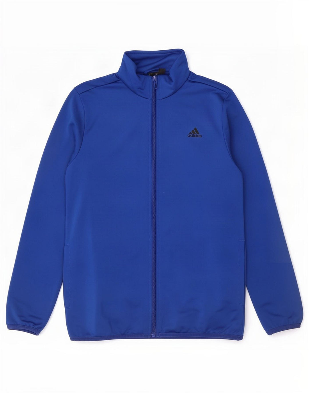 Giacca da ginnastica grafica da ragazzo Adidas 11-12 anni in poliestere blu