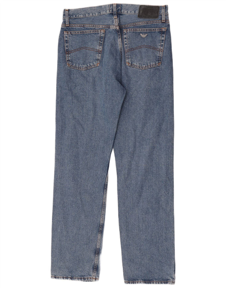 Jeans dritti da uomo Armani W36 L34 cotone blu