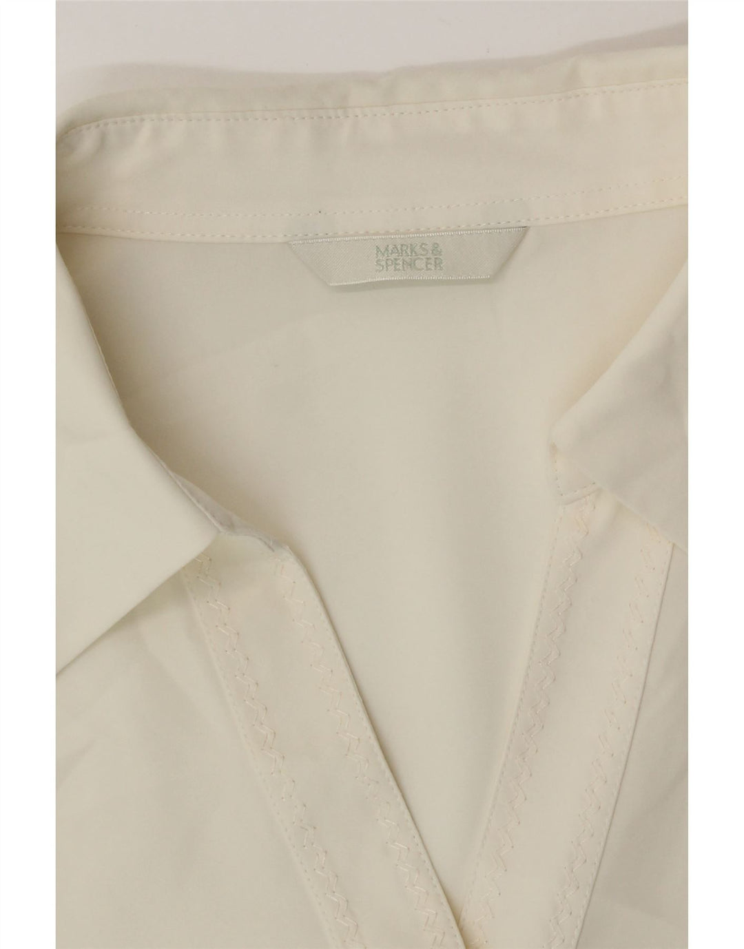Camicia a maniche corte da donna Marks & Spencer UK 18 XL bianco sporco