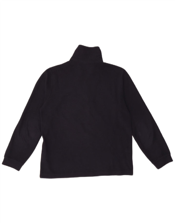 Maglione in pile da uomo Champion con zip e collo, piccolo, in poliestere blu navy