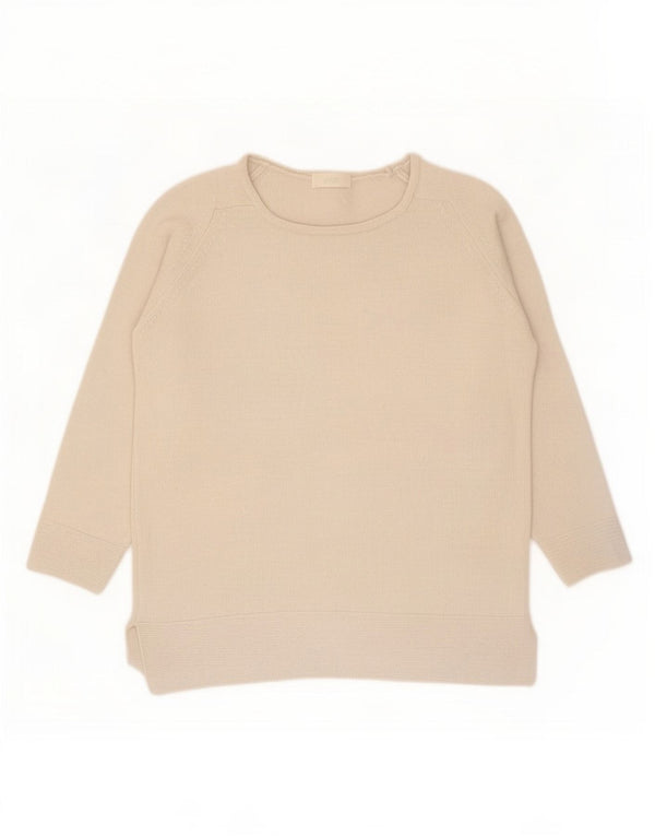 Maglione da donna Marks & Spencer con scollo a barca con maniche a 3/4 UK 10 piccolo grigio
