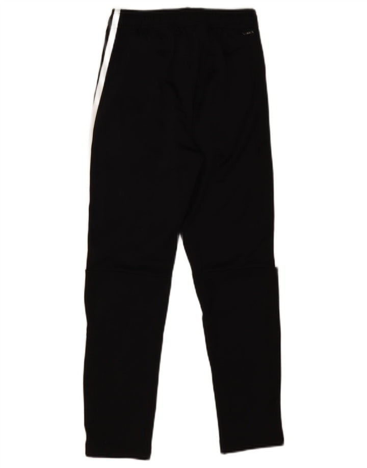 Pantaloni della tuta da ragazzo Adidas 9-10 anni piccoli in poliestere nero