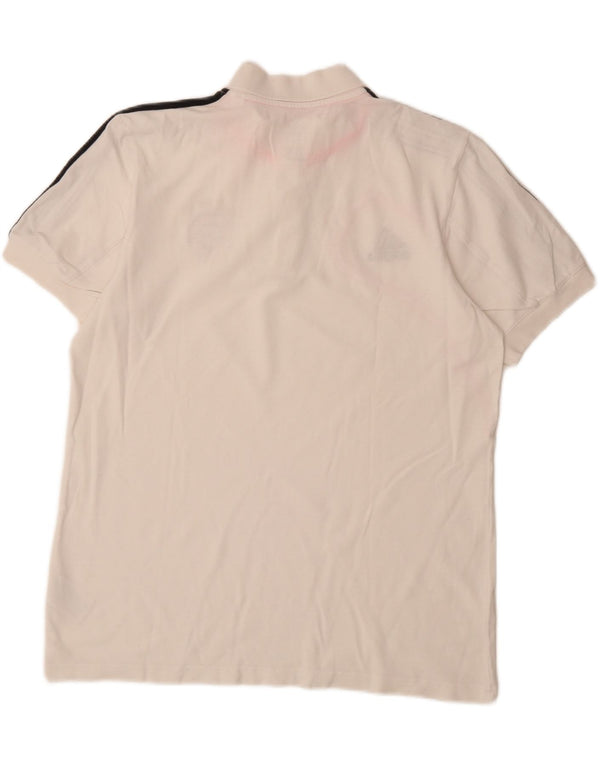 Polo ADIDAS da uomo FC Bayern Munchen UK 44/46 grande cotone bianco