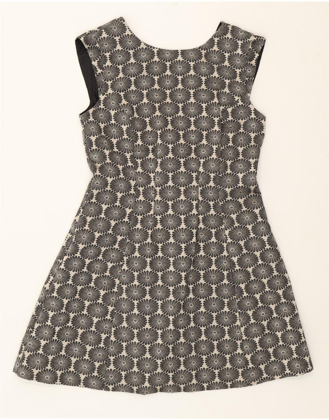 Abito a trapezio da donna Oasis UK 14 Cotone floreale medio blu navy