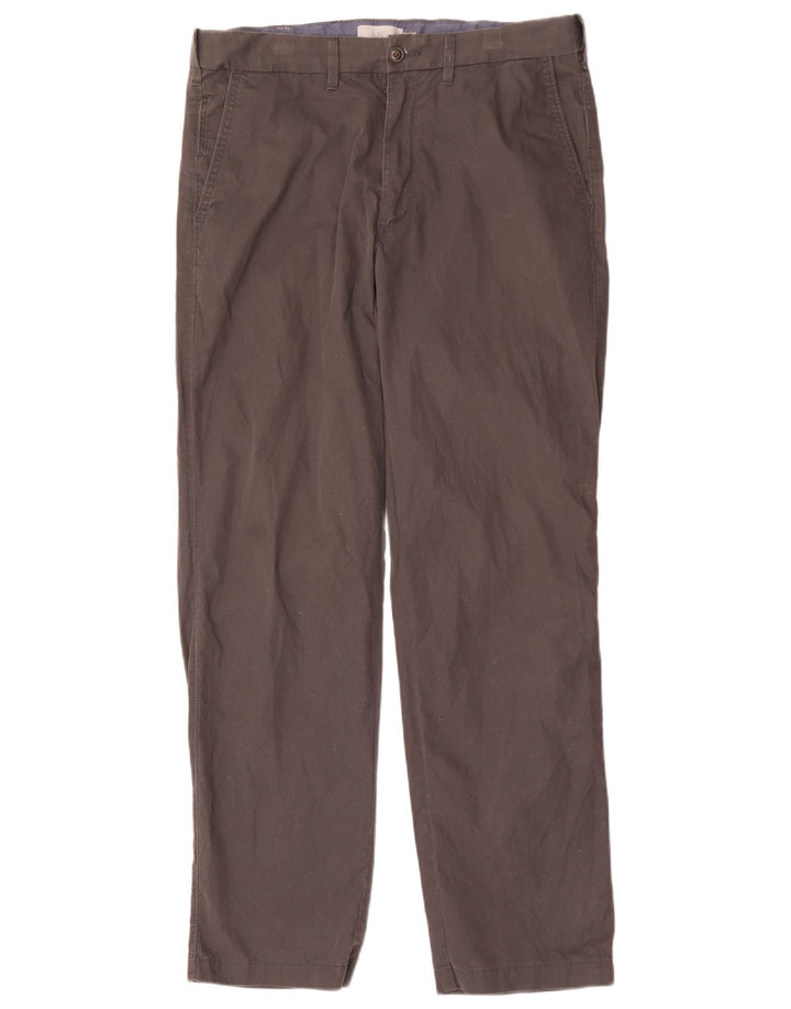 Pantaloni chino vestibilità regolare da uomo Marks & Spencer W34 L31 cotone grigio