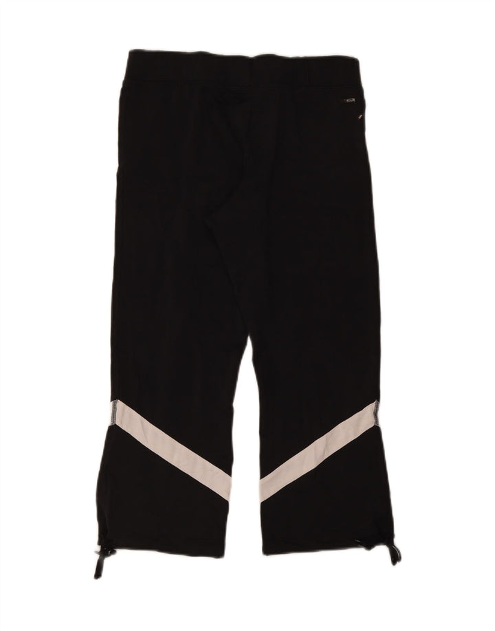 Leggings Capri da donna Adidas UK 14 Large Nero Colourblock Poliestere