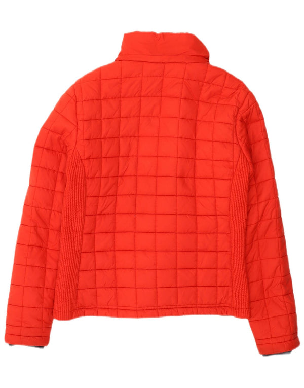 Giacca imbottita da donna Superdry UK 14 grande nylon rosso