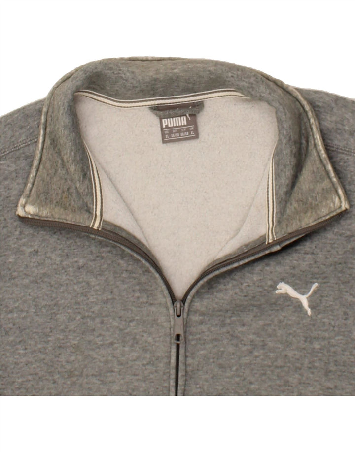 PUMA Mens Tracksuit Top Jacket XL Grey Cotton Vintage Puma and Second-Hand Puma from Messina Hembry 