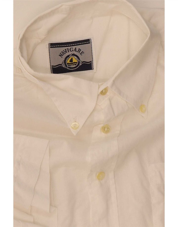Camicia a maniche corte da uomo Navigare Large bianca