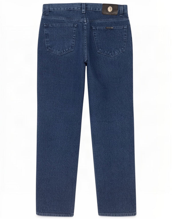 Trussardi Womens Straight Jeans W31 L30 Blue Cotton
