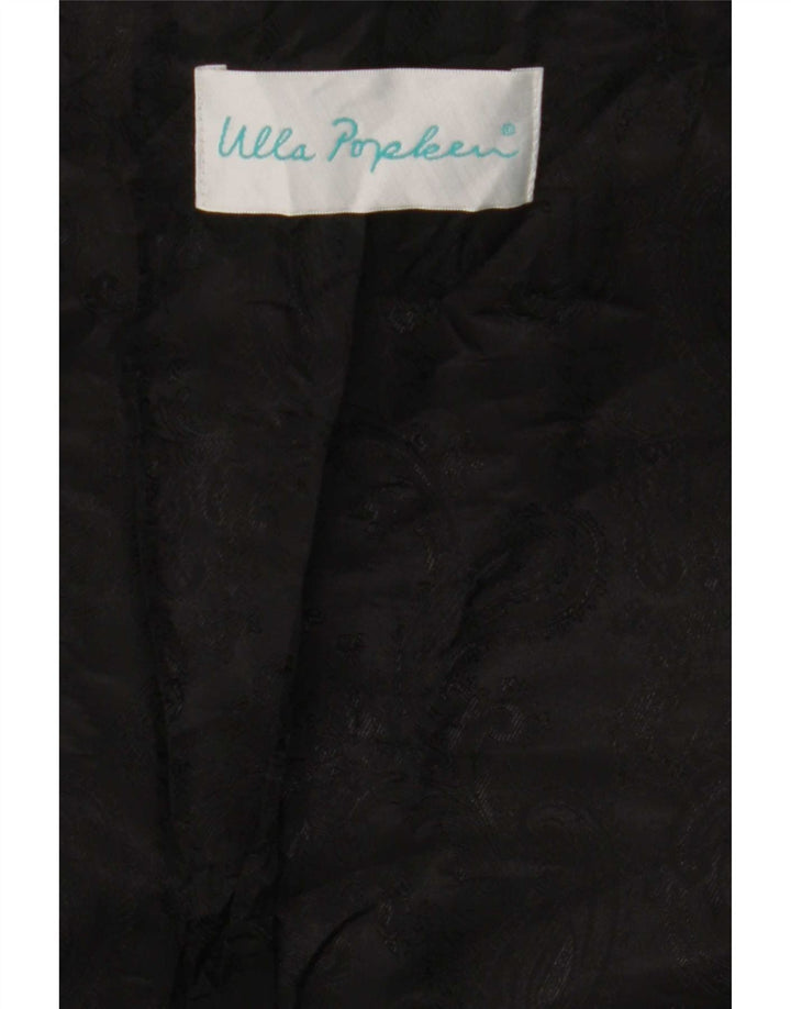 Cappotto in pelle da donna Ulla Popken UK 26 5XL Nero floreale