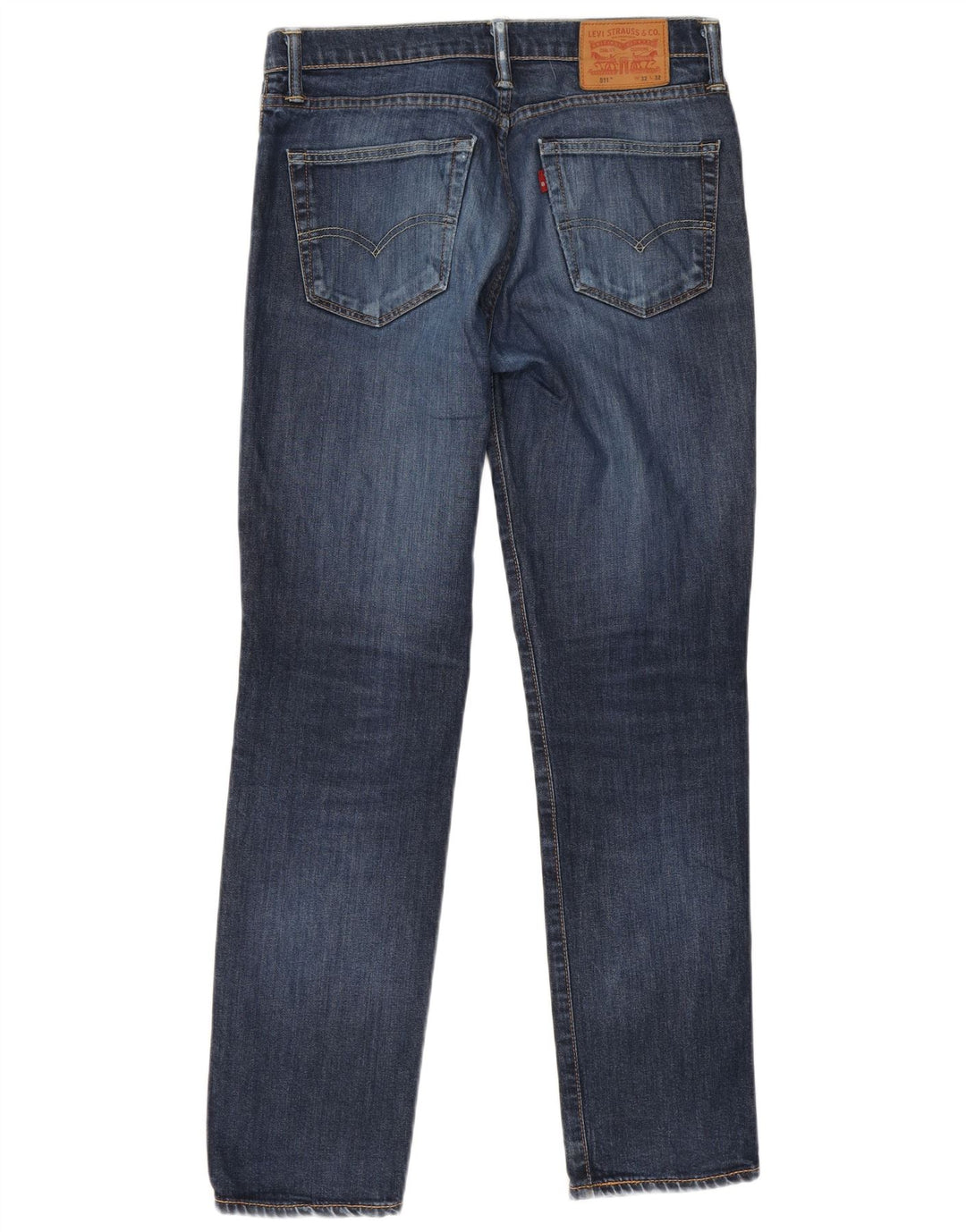 Levi's Uomo 511 Slim Jeans W32 L32 Cotone Blu Navy