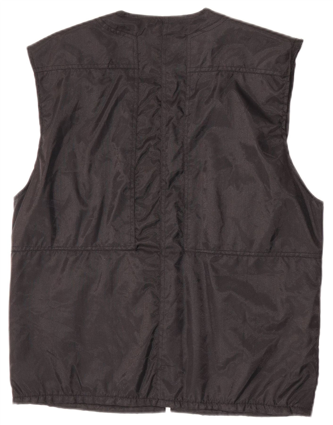 Gilet utility da uomo vintage UK 38 nylon nero medio