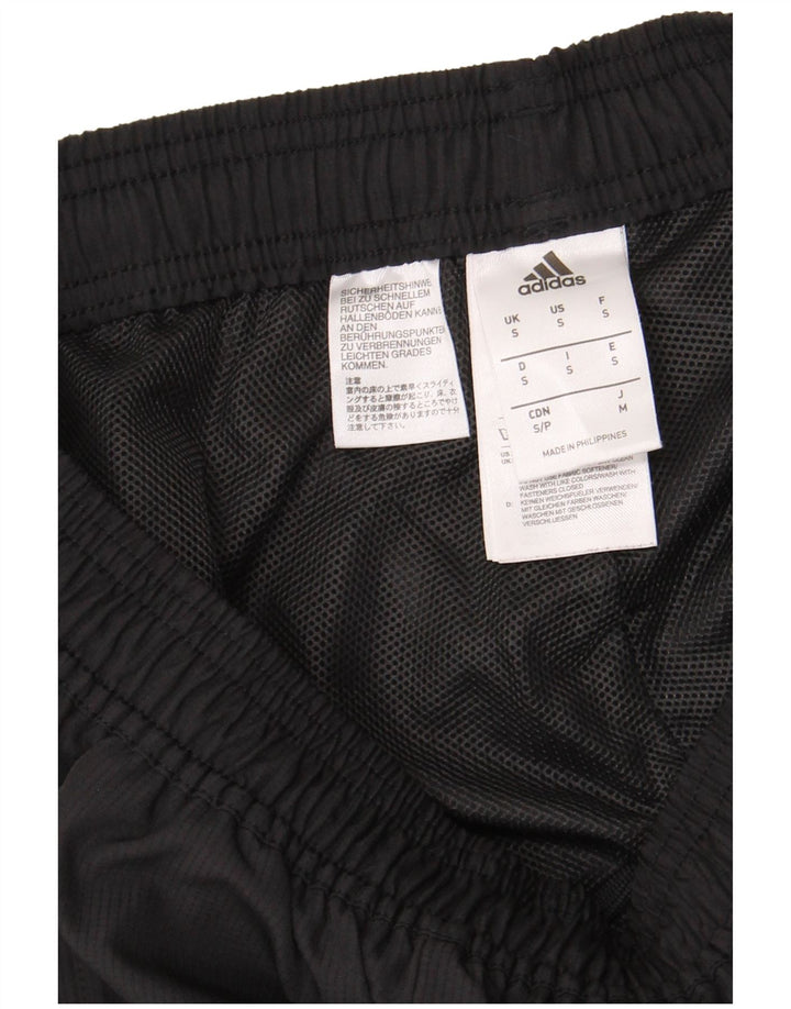 Pantaloni da tuta Adidas Climalite da uomo piccoli in poliestere nero