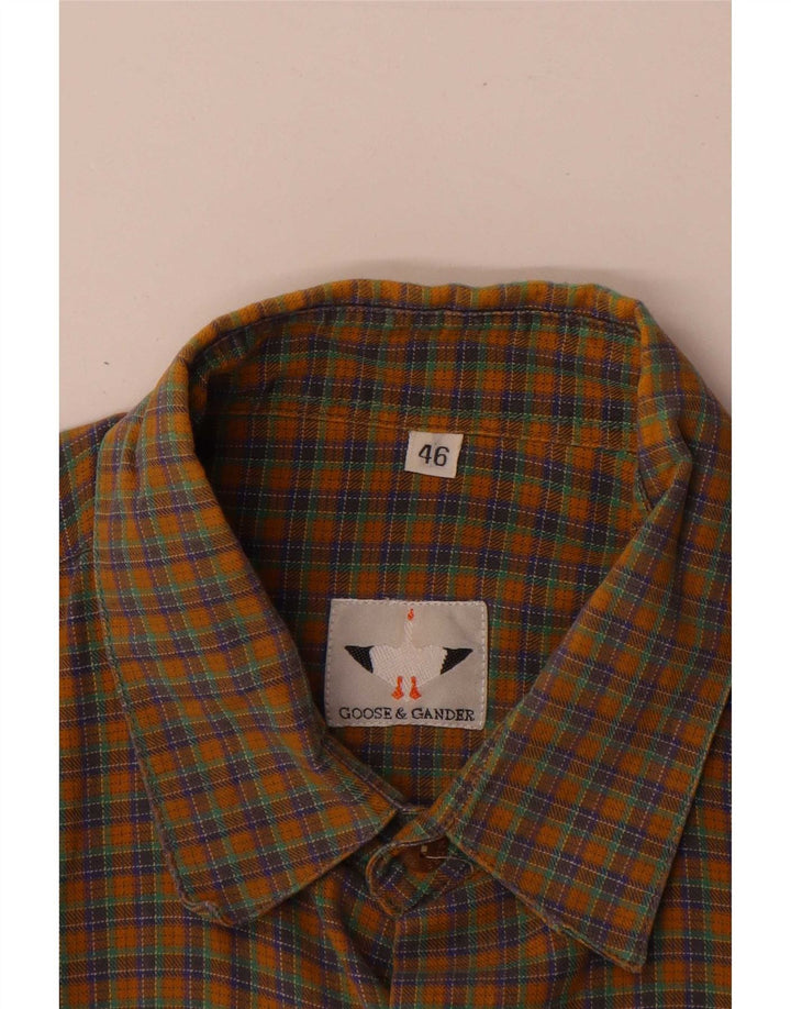 Camicia in flanella da uomo Goose & Gander IT 46 quadri marroni grandi