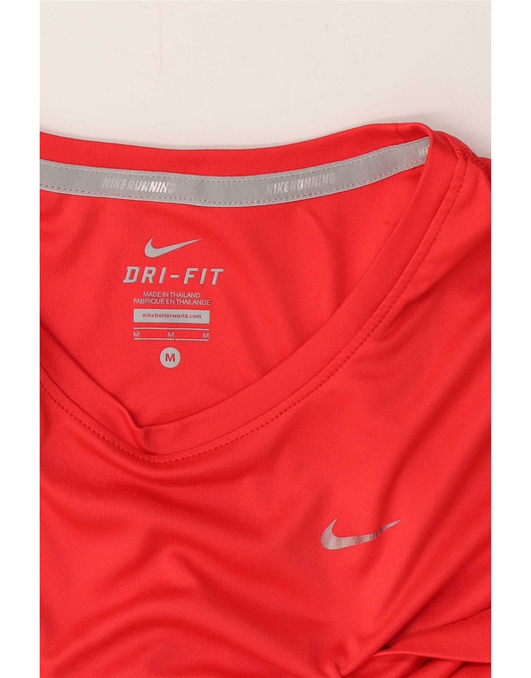 T-shirt Nike Dri Fit da uomo, colore rosso medio, color block